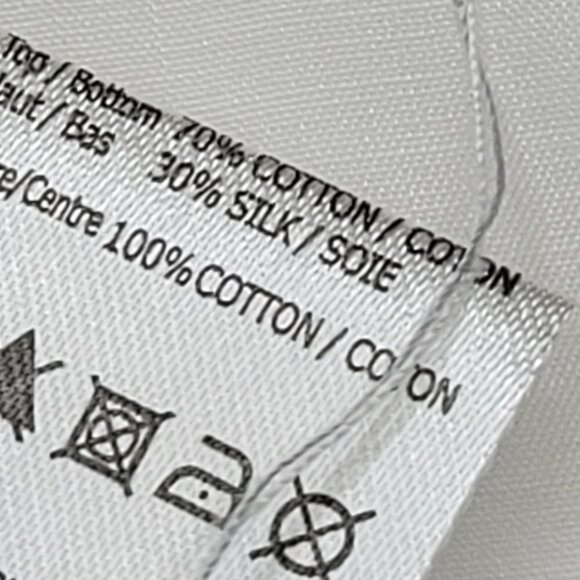 WHITE Cotton Silk Light Frilly Long Sleeve Top VARIOUS SIZES S M L - Picture 5 of 16